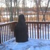 Black Large Chiminea Cover