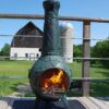 Antique Green Grape Chiminea