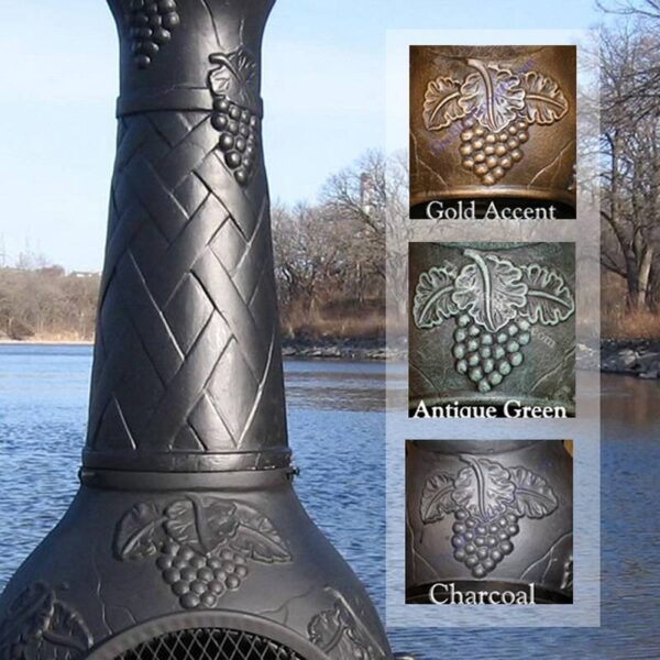 blue rooster grape chiminea color choices