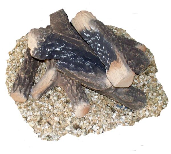 Gas Logs 7 pcs. w Vermiculite