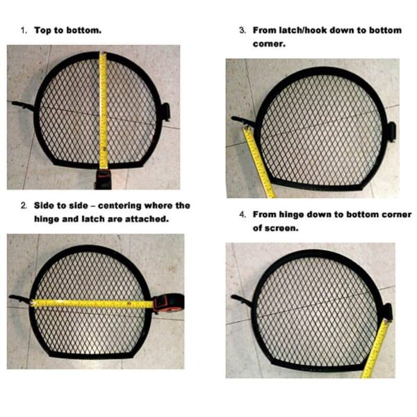Chiminea Mouth Screen Measurements