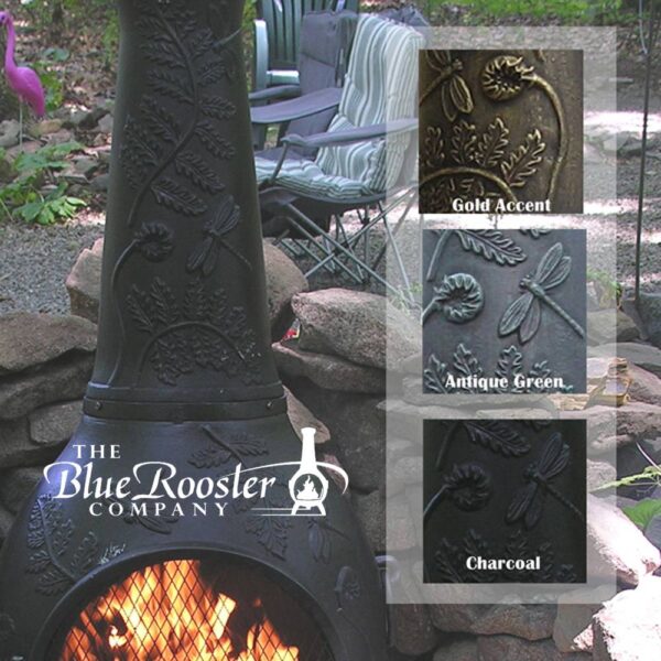 Dragonfly chiminea color swatch