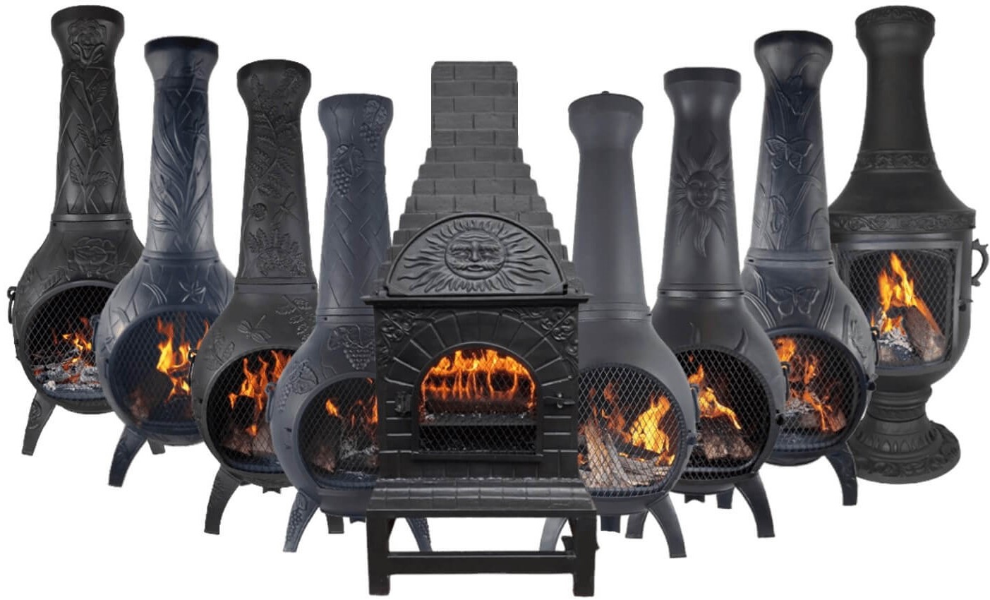 Blue Rooster Chiminea Lineup